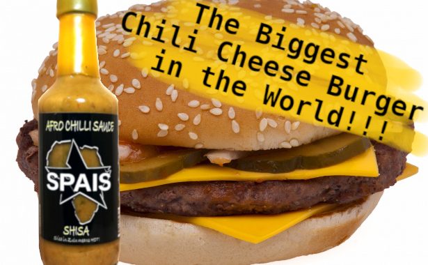The Biggest Chili Cheese Burger in the World